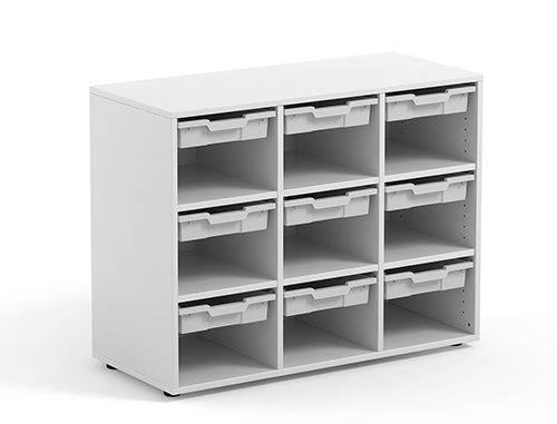 Armoire 9 bacs VICTOIRE pour crèches, écoles primaires, collèges H-80 - Réf SKVICT 09 - BIOLAB_1