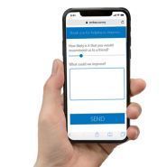 Borne de satisfaction virtuelle avec qr code plateforme enquête de satisfaction_1