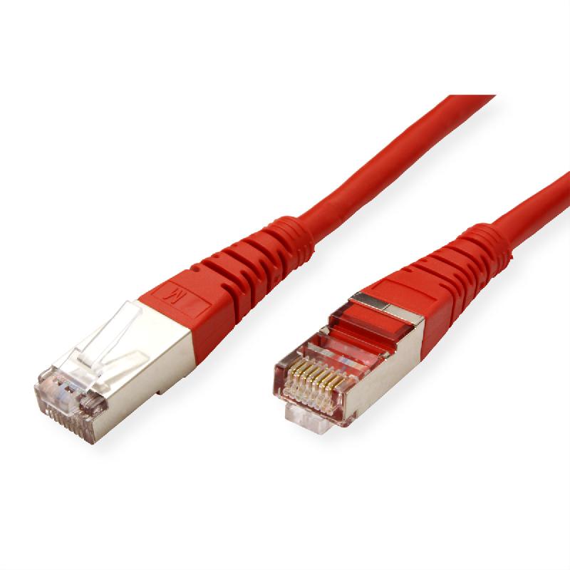 Cordon ROLINE Cat.5e (Classe D) S/FTP AWG26, rouge, 1 m_1