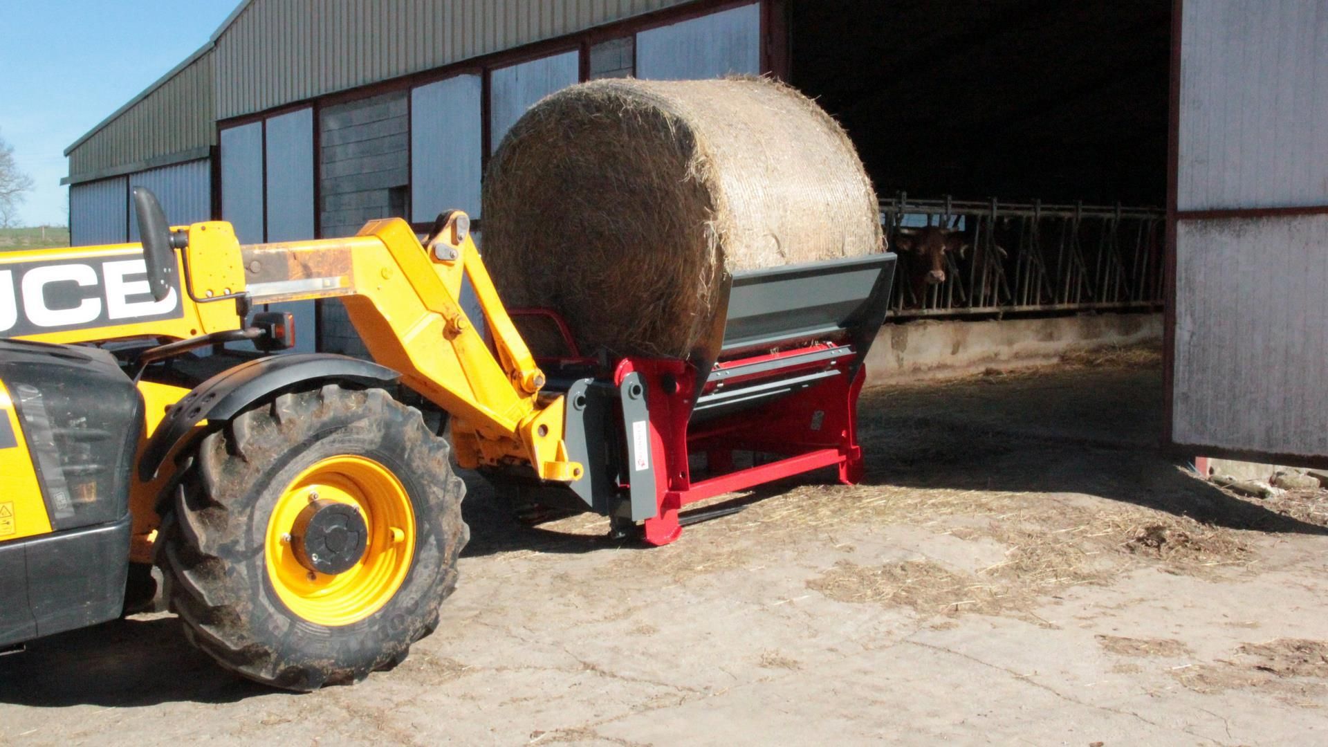 Dérouleuses pailleuses sur pique balles - Galonnier - AutoConnect - balles rondes jusqu'à 1,80 m et 1000 kg_1