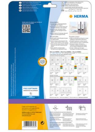 Étiquettes classeur jet d'encre - A4 - 192 x 61 mm - Réf 4826 - Papier couché spécial 90 g/m²_1