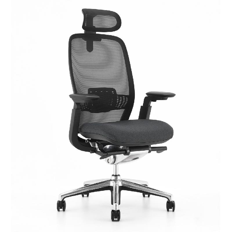 Fauteuil de bureau synchrone Iris-A - Avec têtière_1