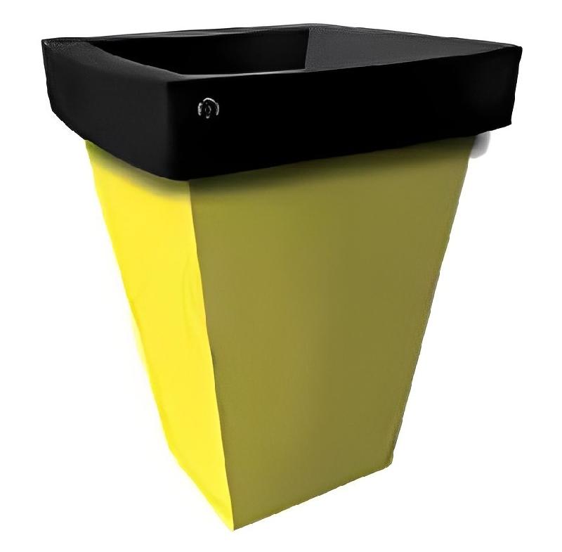 Pot géant carré bicolore - Hauteurs 835, 1000, 1200 mm - Diamètres 800, 1000, 1200 mm - Polyéthylène - Fabrication française_1