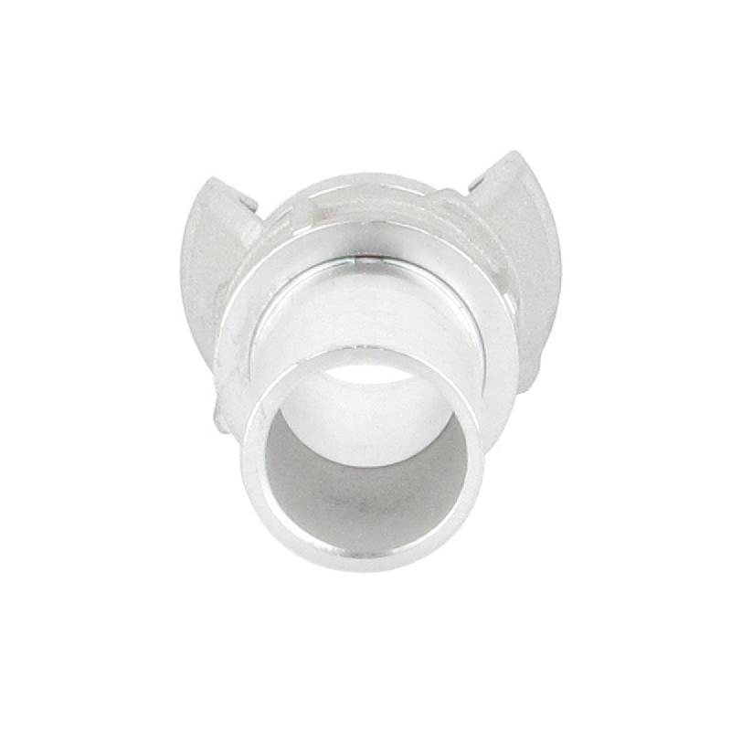 Demi-raccord symétrique avec verrou - DN 25 mm - Embout annelé Ø 30 mm - Alu_1