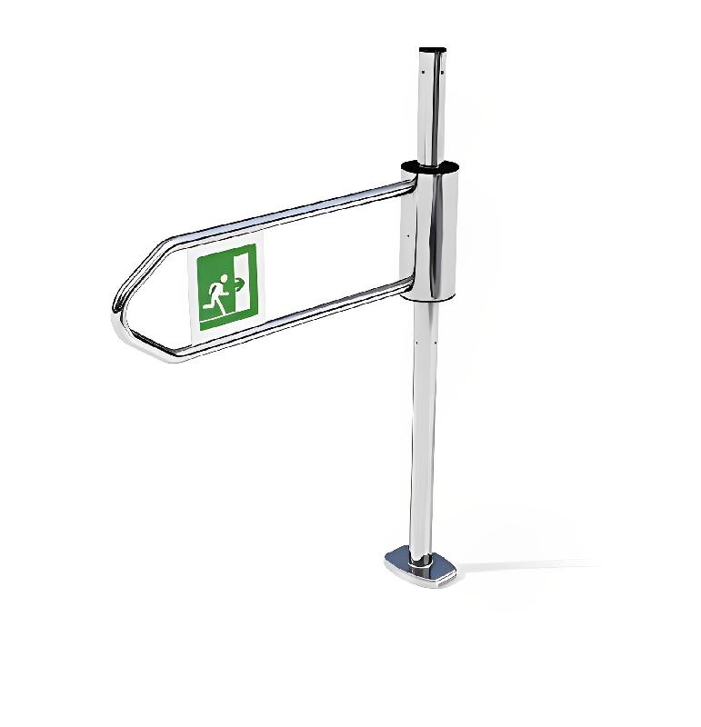 Portillon magasin Issue de Secours - mécanique - ouverture 90° - acier chromé_1