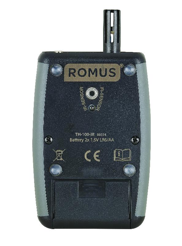 Thermo-hygromètre TH-100-IR - Capteur IR pour température, humidité et point de rosée - Marque Romus_1