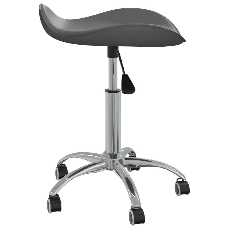 Vidaxl tabouret de salon et spa gris similicuir 323688_1