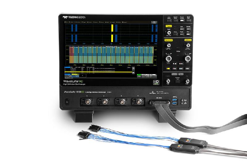 WS4024HD | Oscilloscope numérique 4 voies - 200 MHz, 2.5 GS/s, 12.5 Mpts/Ch, 12 bits, écran tactile 12.1'' - interfaces USB, Ethernet, HDMI_1