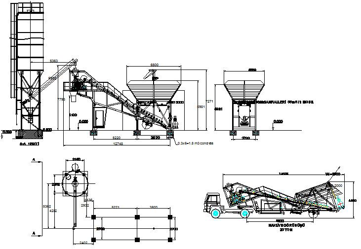 Centrale à béton mobile avec capacité de 60 m3/h - NBS 60-M - Noval_1