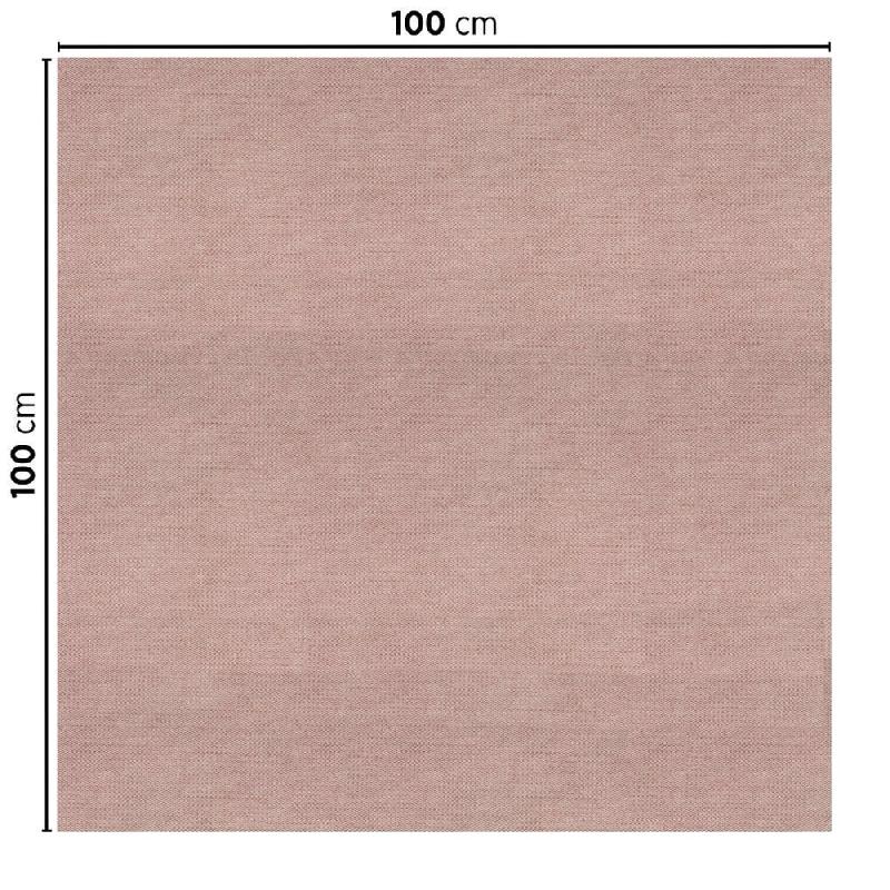 Nappe pliage M intissé effet tissu chocolat 100x100cm - par 200_1