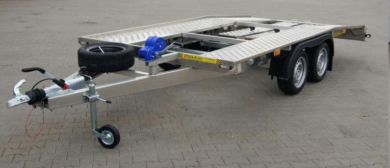 Remorque porte voiture-plateau - FULL ALUMINIUM - 4,50 X 2,10 M - 2700 KG - GALA TAURUS 4527_1