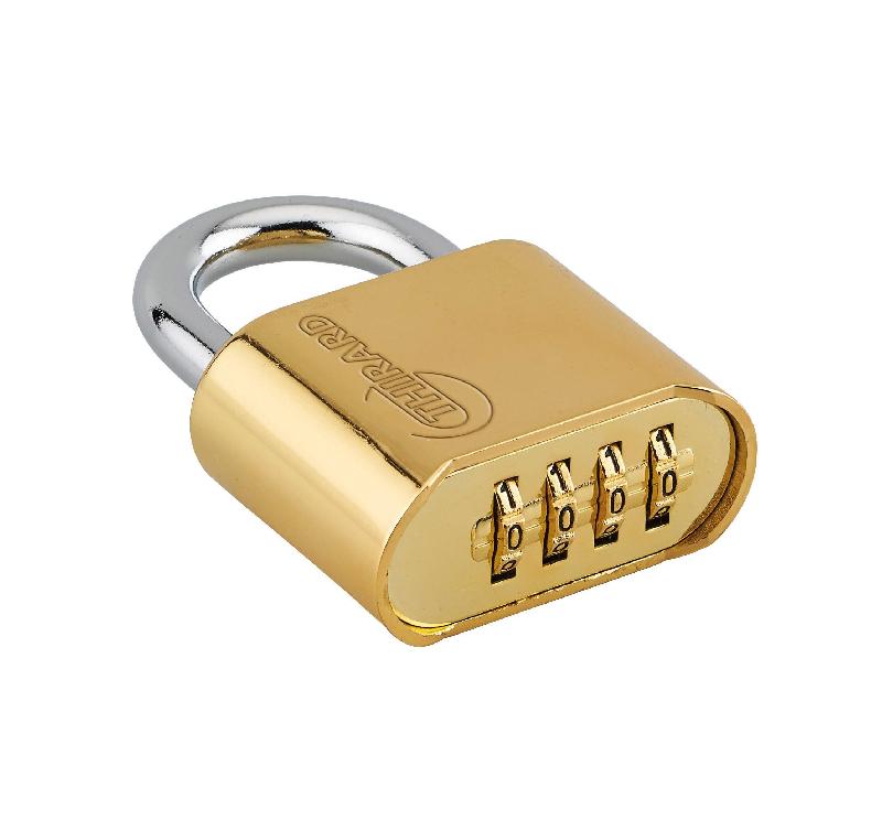 Cadenas Tanker à combinaison modifiable - 10 000 combinaisons - Corps alliage - Anse acier chromé - Réf. 00190803 - Marque Thirard_1