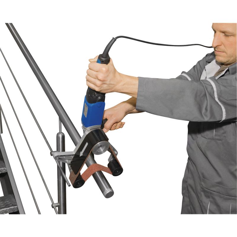 Ponceuse à bande Metallkraft RSM 760 - 3990760 - Vitesse réglable et moteur haute puissance_1