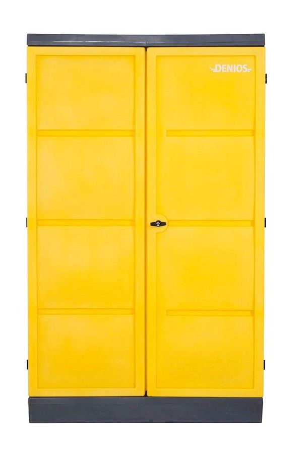 212183W - Armoire de sécurité Polystore en polyéthylène avec 4 étagères inox et bac de rétention_1