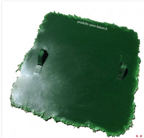 Moule de marquage pour béton - Effet roche lauze - 1s - Dimensions 90 x 90 cm - pbb_1