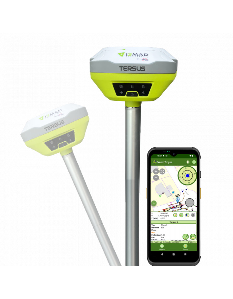 Récepteur GNSS performant et économique - I-TILT 100 pour cartographie SIG et topographie avec précision métrique à centimétrique_1