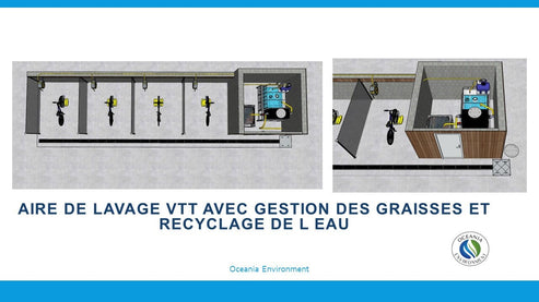 Station de lavage VTT - Aire fixe bétonnée avec recyclage de l'eau_1