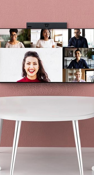 Barre de visioconférence - YEALINK A10 - caméra e-PTZ UHD 4K avec suivi intelligent et 8 microphones intégrés_1