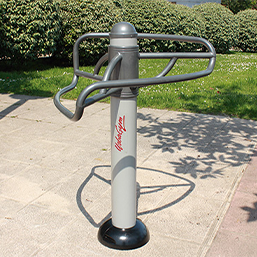 Matériel pour étirement des jambes - Agrès fitness en acier poudré avec fixations et consignes d'utilisation_1