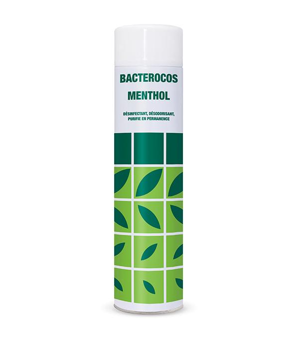 Désinfectant assainisseur Bacterocos Menthe 750ml - Activité bactéricide conforme à la norme EN 1040_1