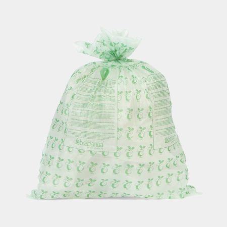 Sacs PerfectFit compostables -Code C (10-12 litres), Rouleau de 10 sacs pour poubelles Brabantia_1