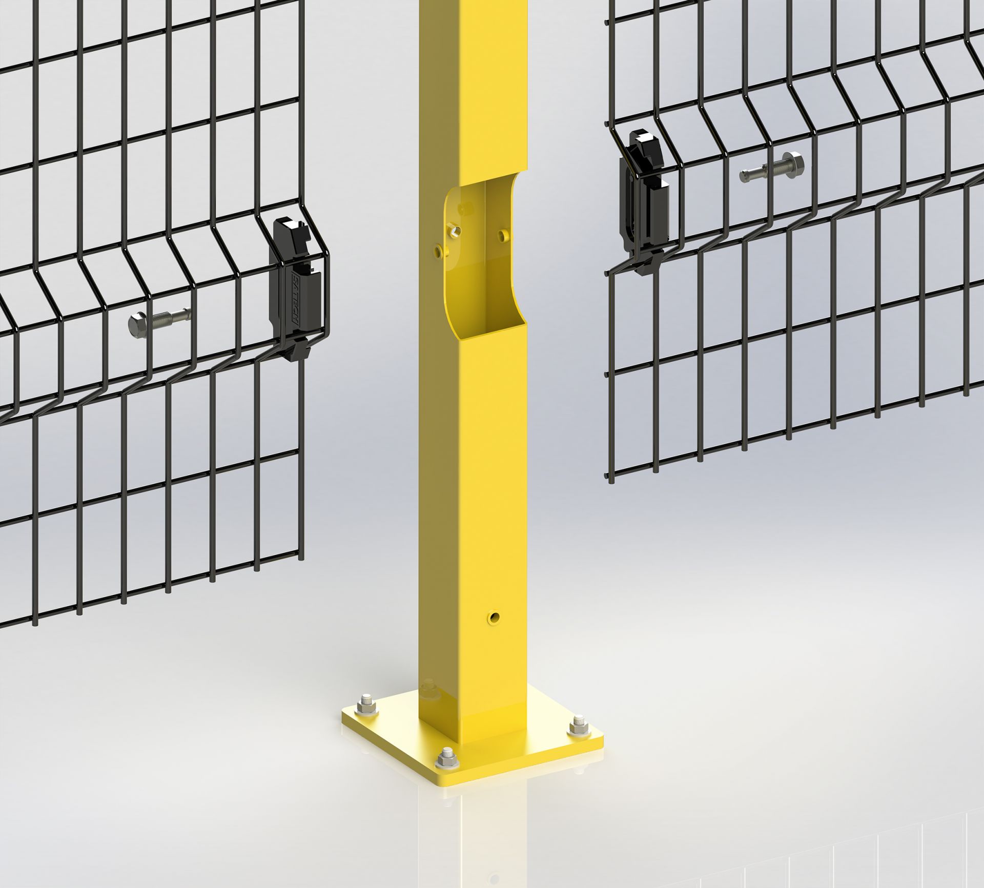 Adaptaguard - protections grillagées modulaires robustes pour machines-outils et robots industriels_1
