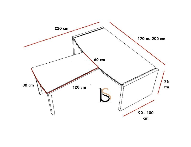 Bureau de direction avec convivialité Status - MDD - 170, Chêne Canadien_1