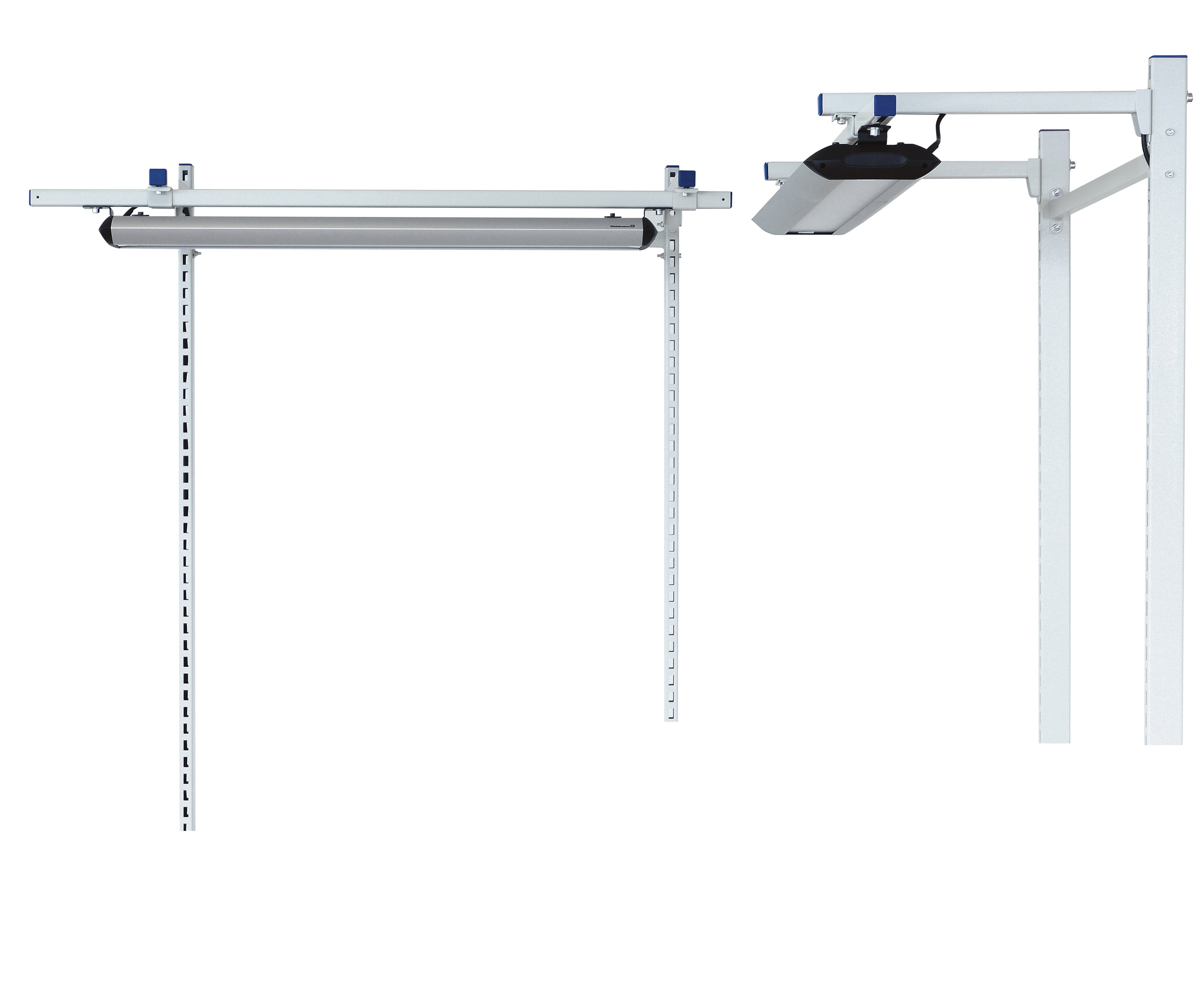 Éclairage frontal LED 26/33W - Profilé aluminium anodisé - 956/1256 mm - Diffuseur prisme conique_1