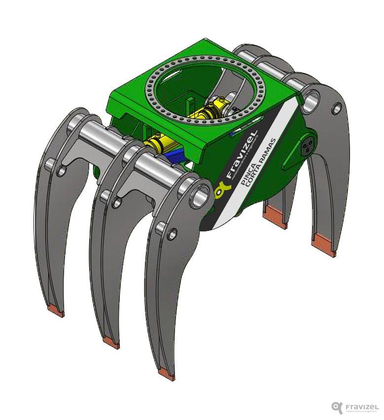 Pinces pour couper les restes des arbres - Fravizel - Double fonction de coupe et de débardage - Ref.: 86_1