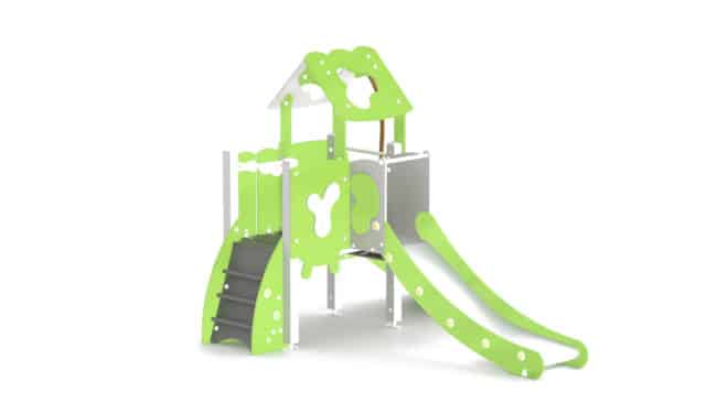 Structure multi-activités métallique chlorophylle - remise LD1BPMET3500 - Ludoparc - pour enfants de 1,5 à 6 ans_1