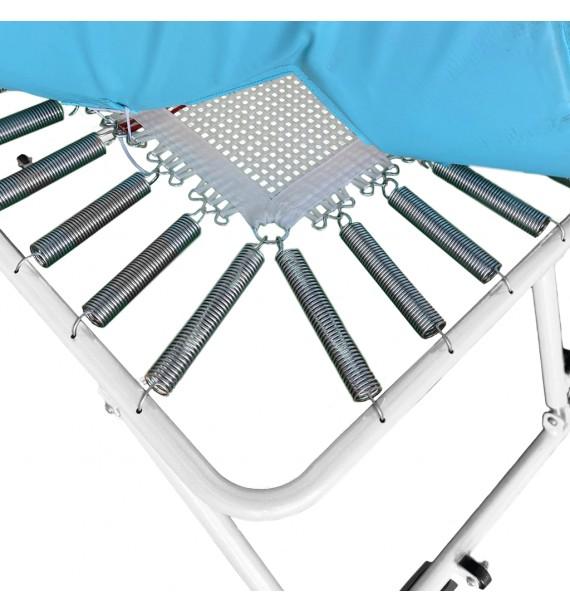 Mini trampoline à ressorts EPS 685 - toile tressée - cadre inclinable et réglable_1