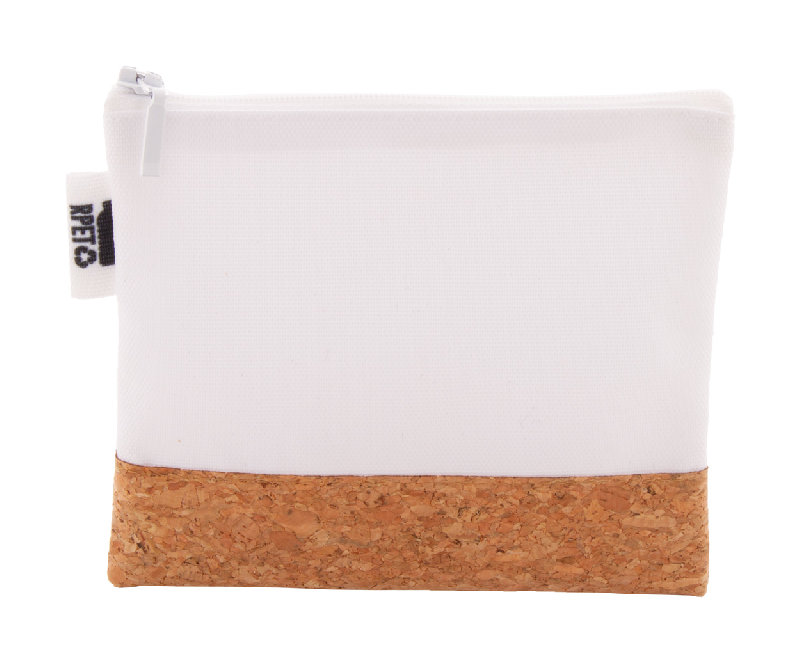 Trousse de maquillage personnalisée - polyester RPET 600D et liège naturel - impression sublimation_1