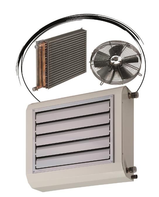 Aérotherme avec batterie de refroidissement et de chauffage 19 à 108 kW - Ventilateur axial 3 vitesses - ATR-C/F_1