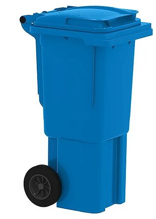 Bac roulant 2 roues en polyéthylène - Capacités 80L, 120L, 140L, 240L, 360L - Résistant à la chaleur, froid et produits chimiques_1