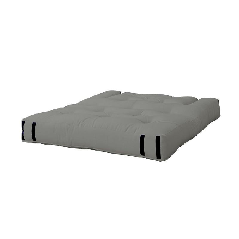 Canapé futon convertible HIPPO SOFA - gris - matelas 140x200 cm - design et fonctionnel_1