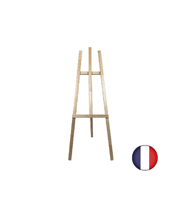 Chevalet de peintre en bois brut - 140 x 57 cm pour ardoise - Référence : LSTF8BRUT_1