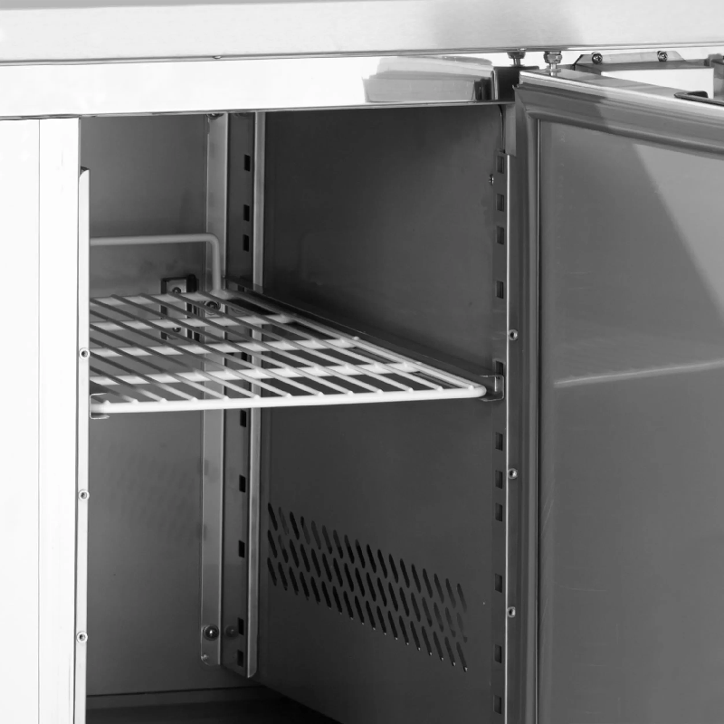 Comptoir à pizza GN1/1 GP92 Inox L900mm 16442 TEFCOLD_1