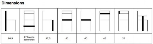 Lot de 2 chaises pliantes accrochables en acier noir - Sind Vinyl - Référence 8516 SR S_1