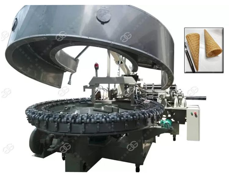 Machine de cornet de crème glacée - henan gelgoog - capacité 2500pcs/h_1