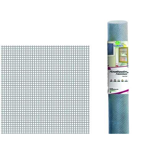 Moustiquaire aluminium gris - H. 0.6 m x L. 3 m - IDEAL GARDEN_1