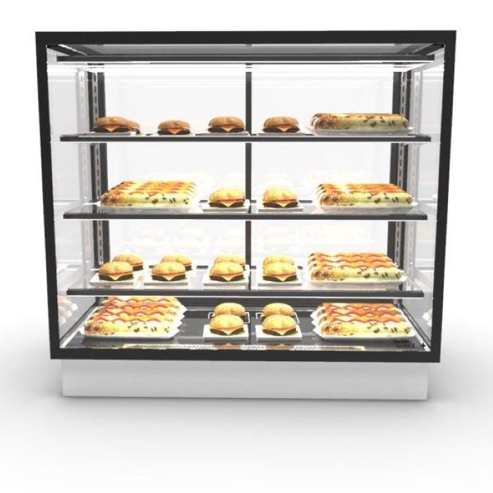Vitrine chauffante INTEGRA Drop-In - 4 niveaux - 1000 mm - H815 mm | Sayl Barcelona - Accès arrière, 815 mm_1