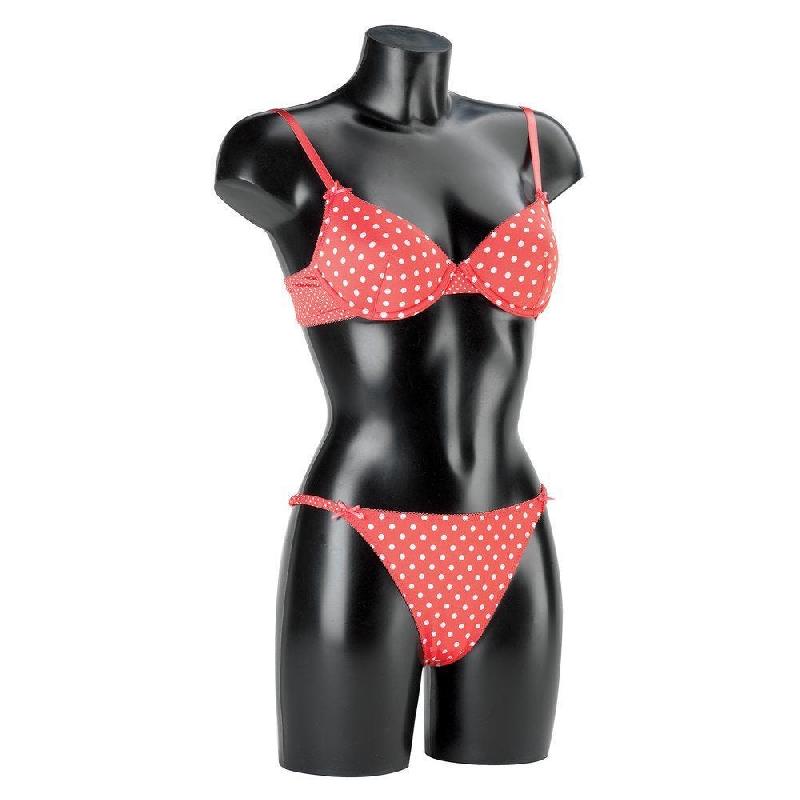 Buste torso femme noir H79 cm - Silhouette taille 38 - PVC léger et incassable_1