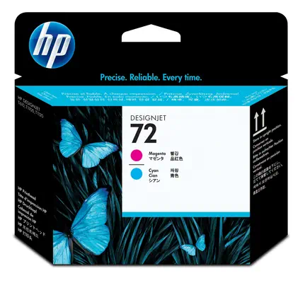 HP 72 tête d'impression cyan et magenta_1