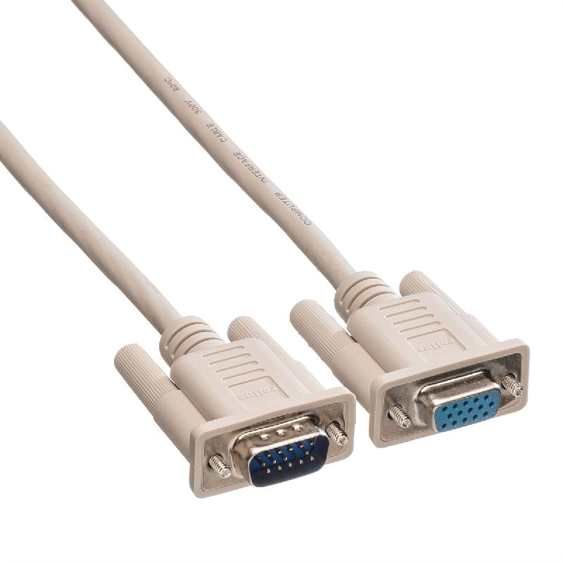 Roline vga câble pour écran hd15 f - hd15 m a-b, 1,8 m_1