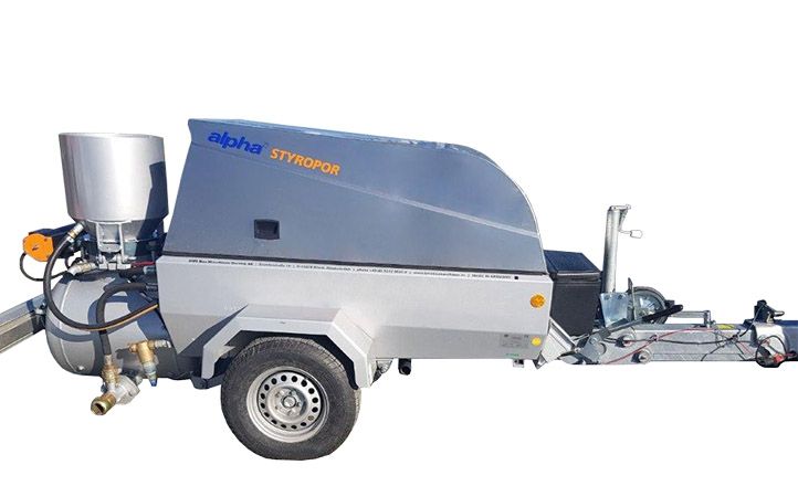 Alpha Z3 Styropor 260 Pompe à Chape - BMS Worker - Moteur 3 Cylindres Deutz 36,5 kW à 2600 U/min - Cuve 260 L - Solution 2-en-1 pour Polystyrène et Chape_1