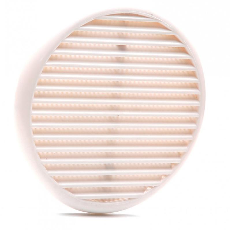 Grille d'aération ABS naturel - diamètre 17.5 cm - usage intérieur et extérieur - avec moustiquaire_1