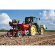 Machine de plantation pour mini-tubercules avec transport doux