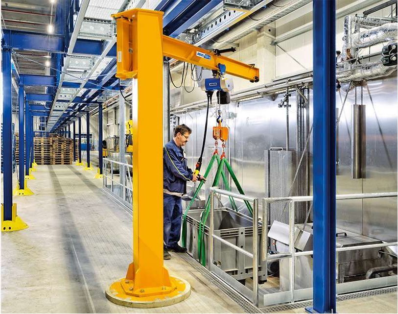 Potence sur fût LSX - Abus Levage - 500 kg - rotation 270° et portée jusqu'à 7 m_1