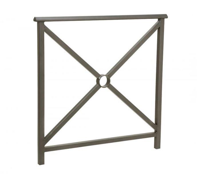 Barrière de Ville Main Courante - 1000/1500 mm - Hauteur 1180 mm - Acier Tubes 35x35 mm - Peinture sur Zinc_1