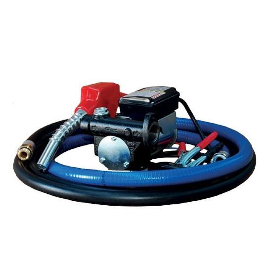 Groupe de pompage pour fioul - Pompe à fioul 60L/min 12V avec pistolet automatique, by-pass et interrupteur ON/OFF_1